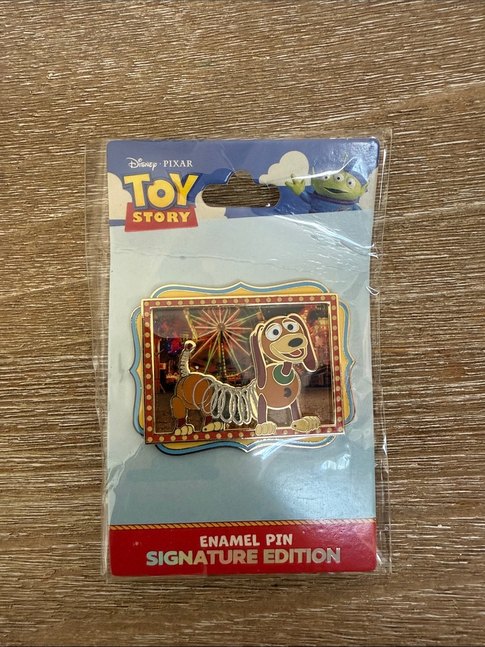 Slinky Dog Enamel Pin - Brown